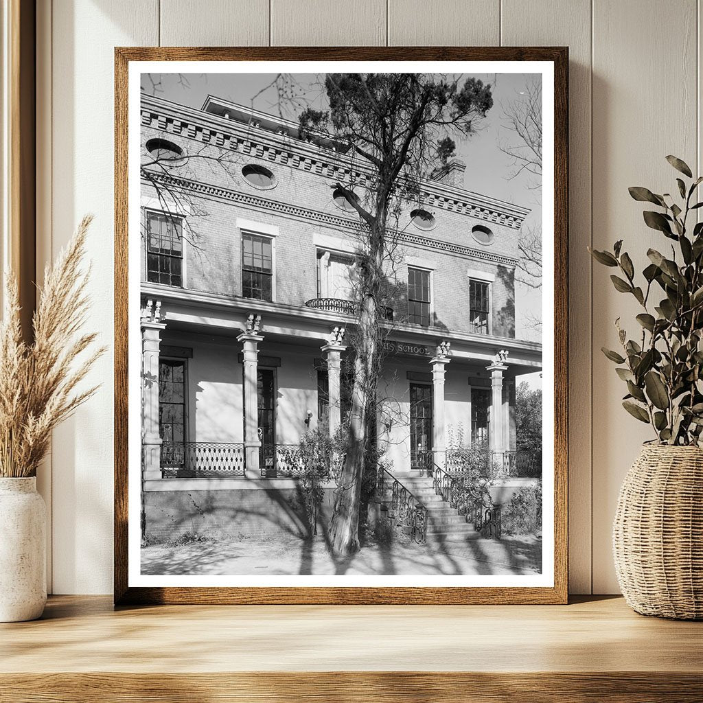 Macon, GA Vintage Architecture Photo - 1953 Preservation