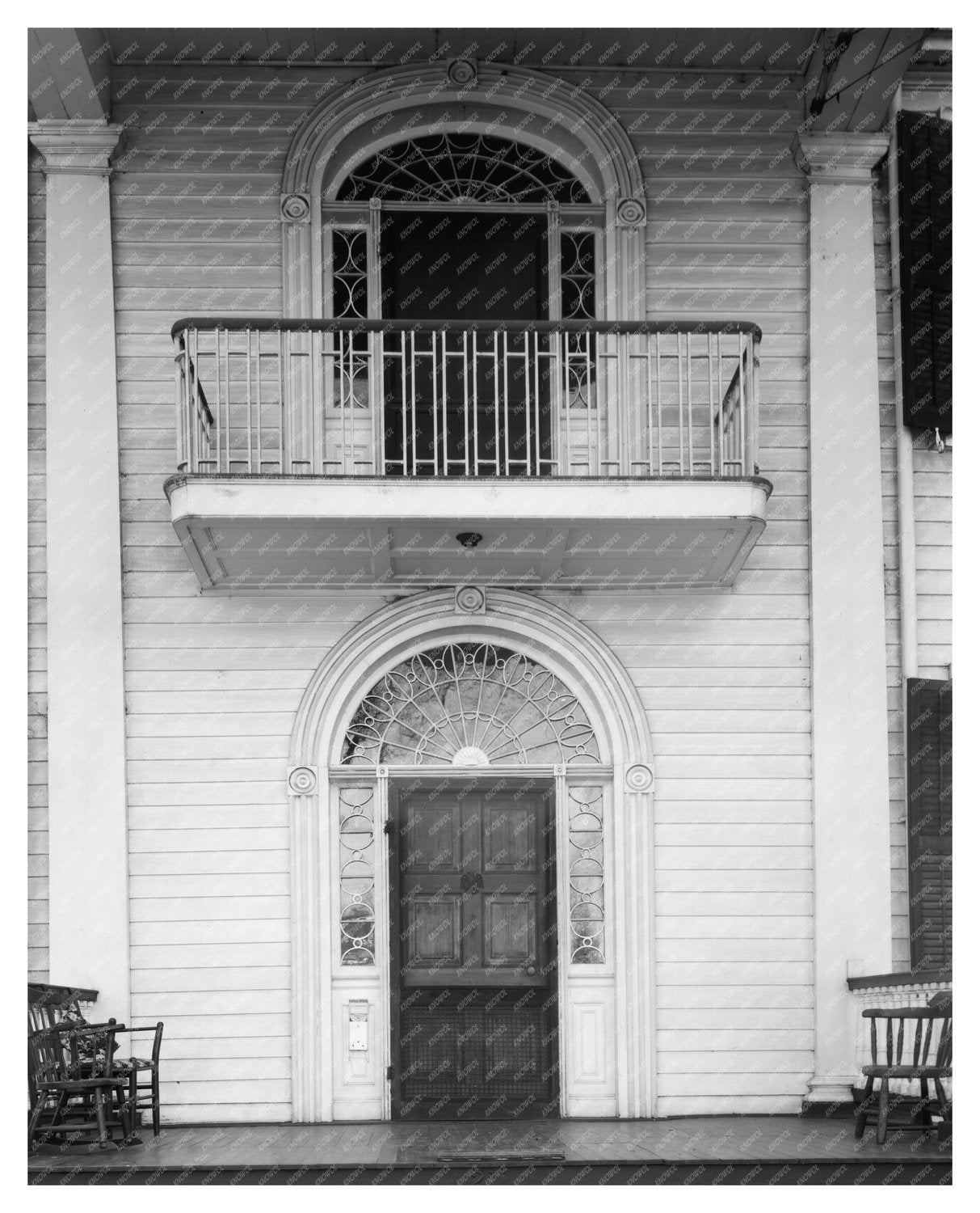 Milledgeville GA 1820 Vintage Architectural Photograph