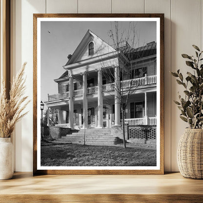 Milledgeville, GA Vintage Architecture Photo, 20th Century