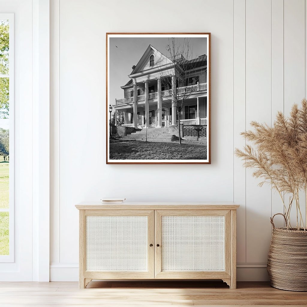 Milledgeville, GA Vintage Architecture Photo, 20th Century