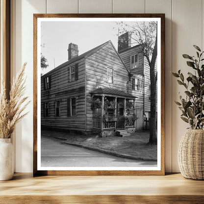 Vintage Savannah Architecture Photo, Georgia 1957