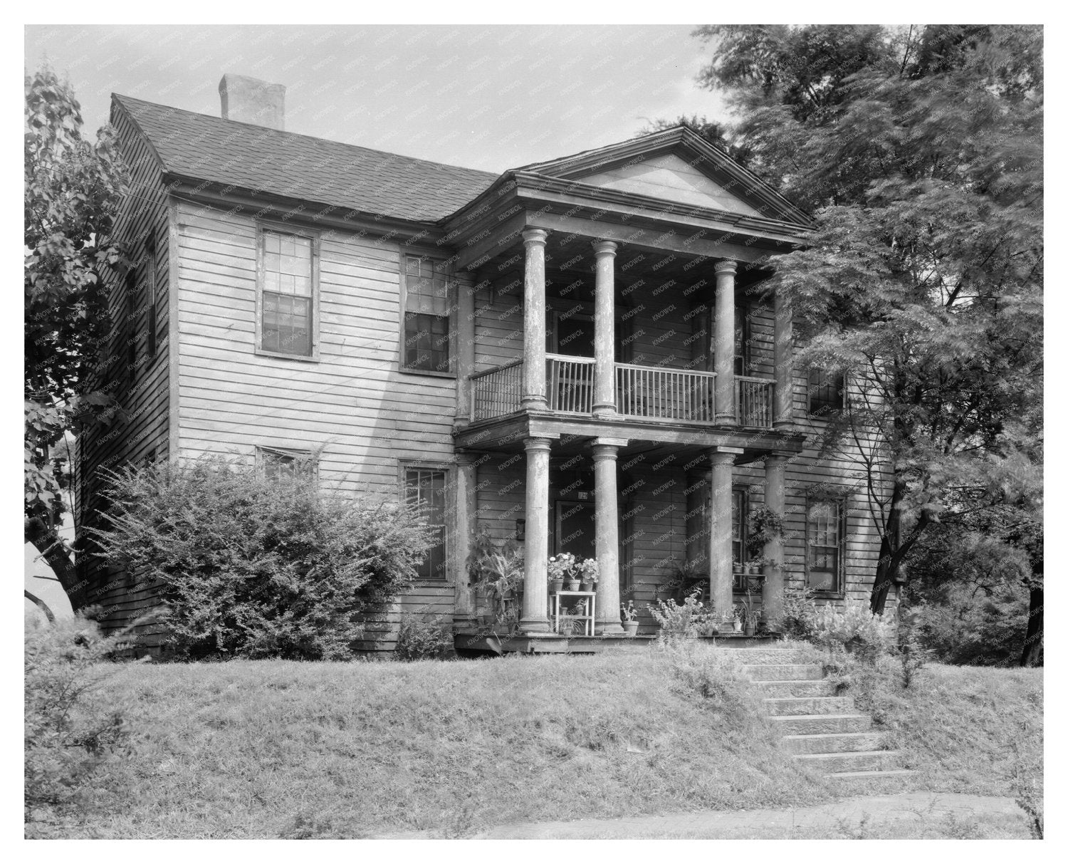 Historic Athens Building, Georgia 1832 - Vintage Photo
