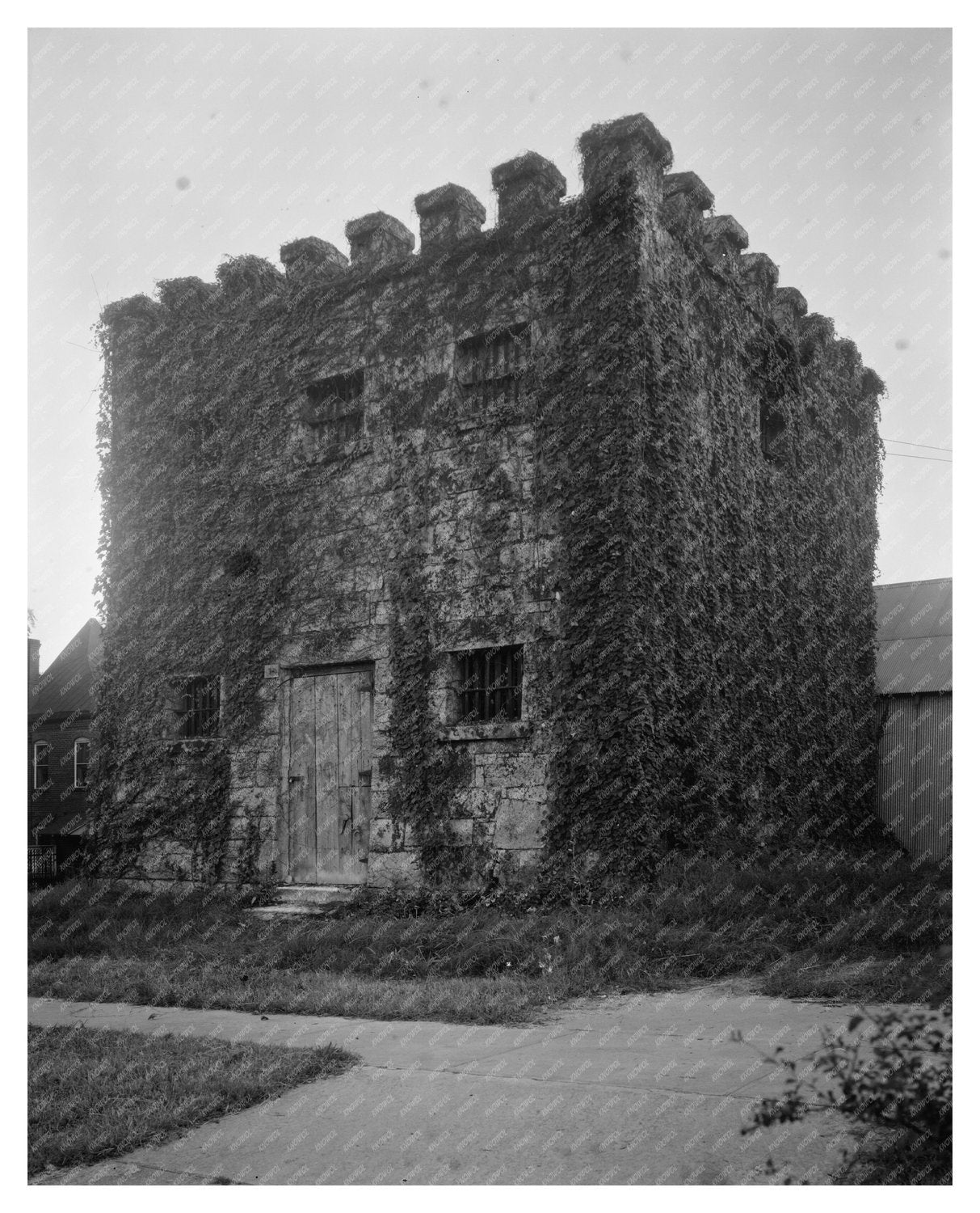 Historic Stone Jail in Greensboro, GA, 1837