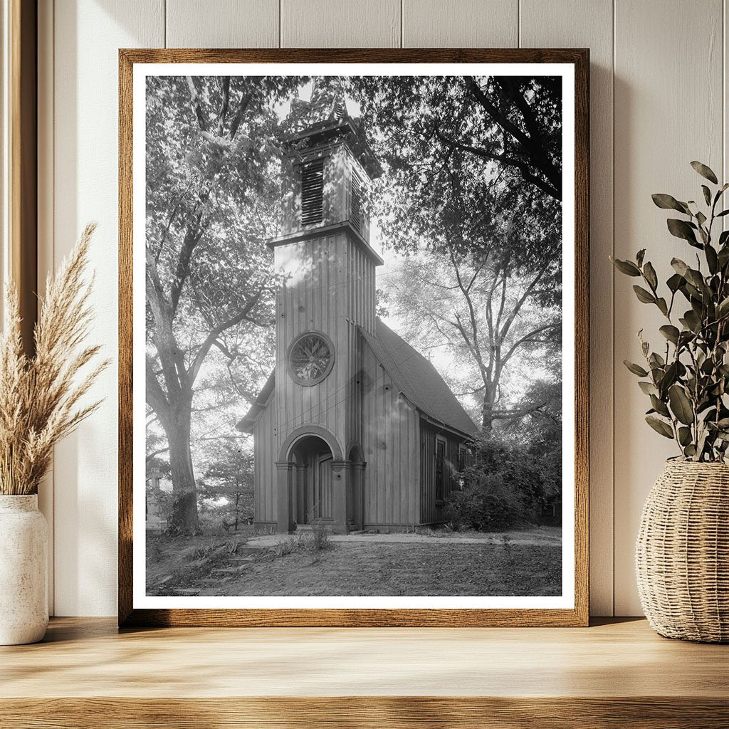 Historic Church in Greensboro, GA - 1852 Photo, 1957 Release