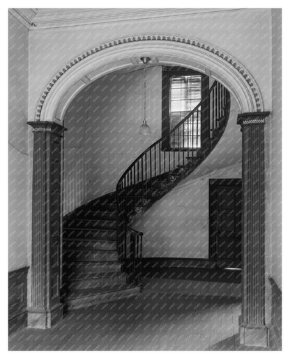Haddock GA Stairhall Architecture 1957 Historical Photo