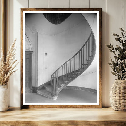 Haddock, GA Stairway Architecture - Vintage Photo 1953
