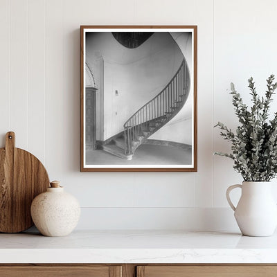 Haddock, GA Stairway Architecture - Vintage Photo 1953