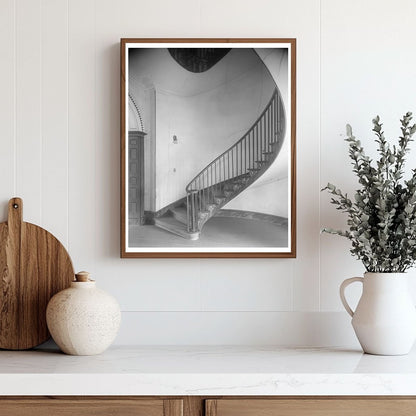 Haddock, GA Stairway Architecture - Vintage Photo 1953