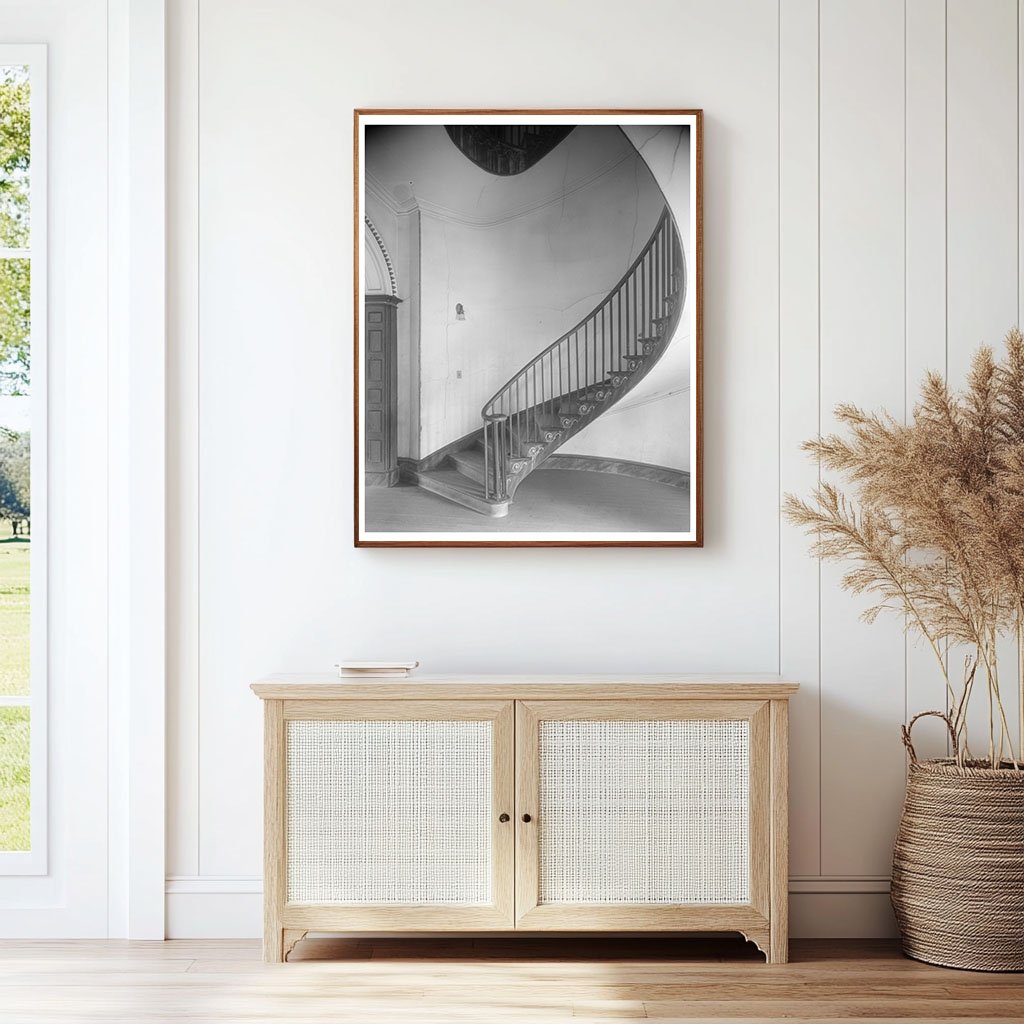 Haddock, GA Stairway Architecture - Vintage Photo 1953