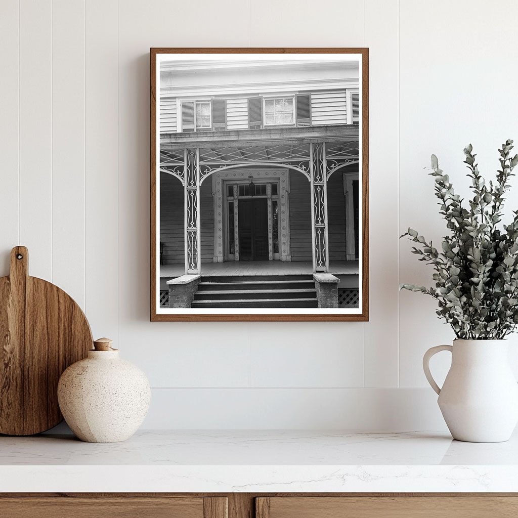 1840 Two-Story Frame House in Madison, GA - Vintage Photo