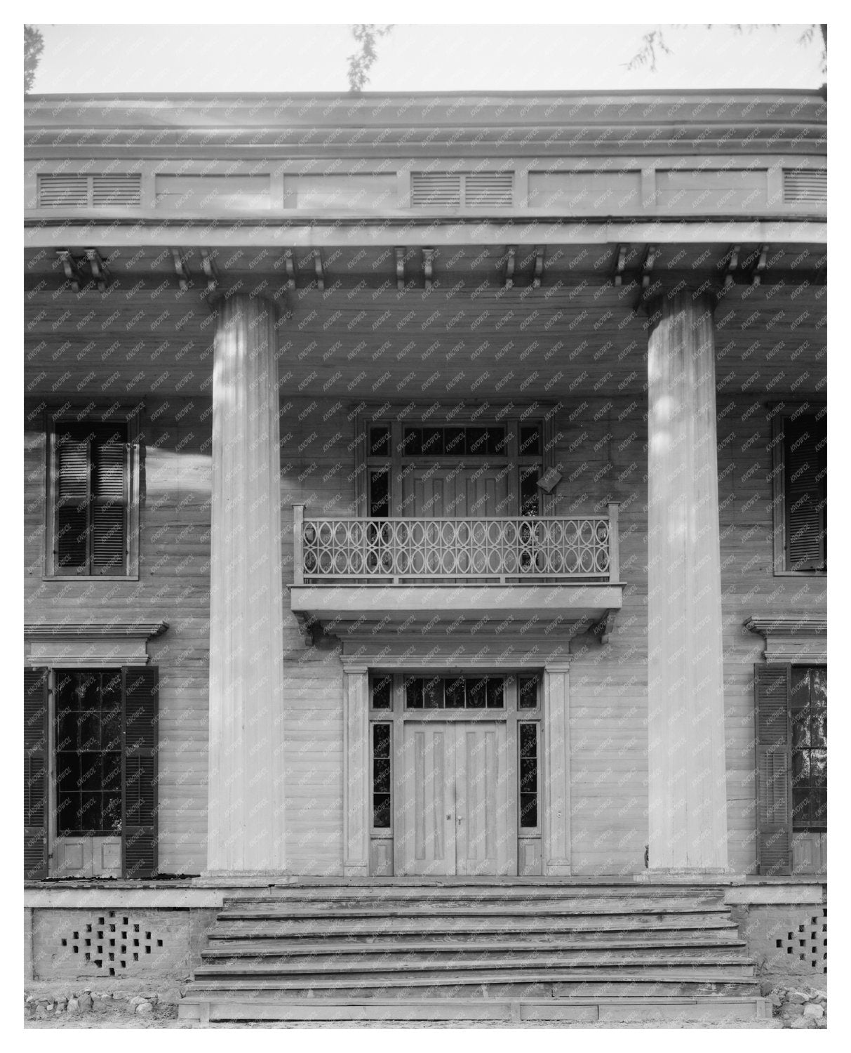 Vintage Washington GA Architecture Photo, Mid-20th Century