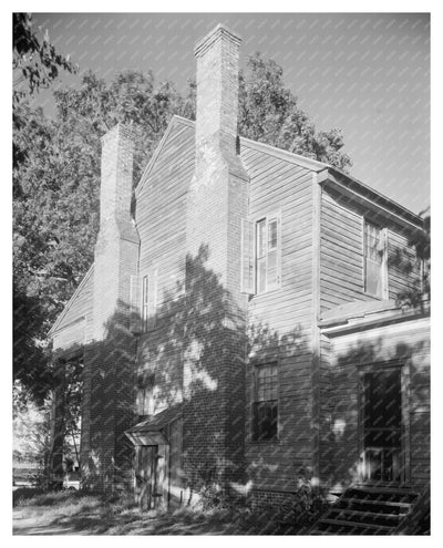 Burdette House, Wilkes County, GA, 1957 Vintage Photo