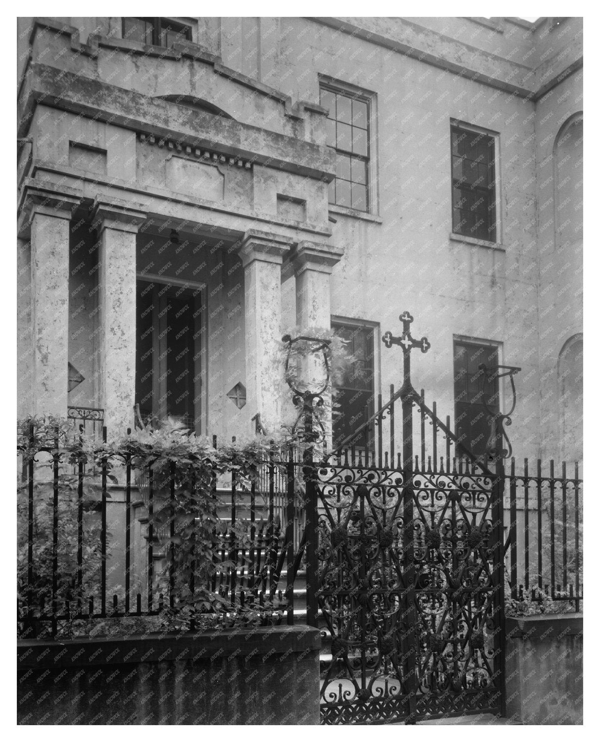 Savannah GA Architecture, Mid-20th Century Vintage Photo