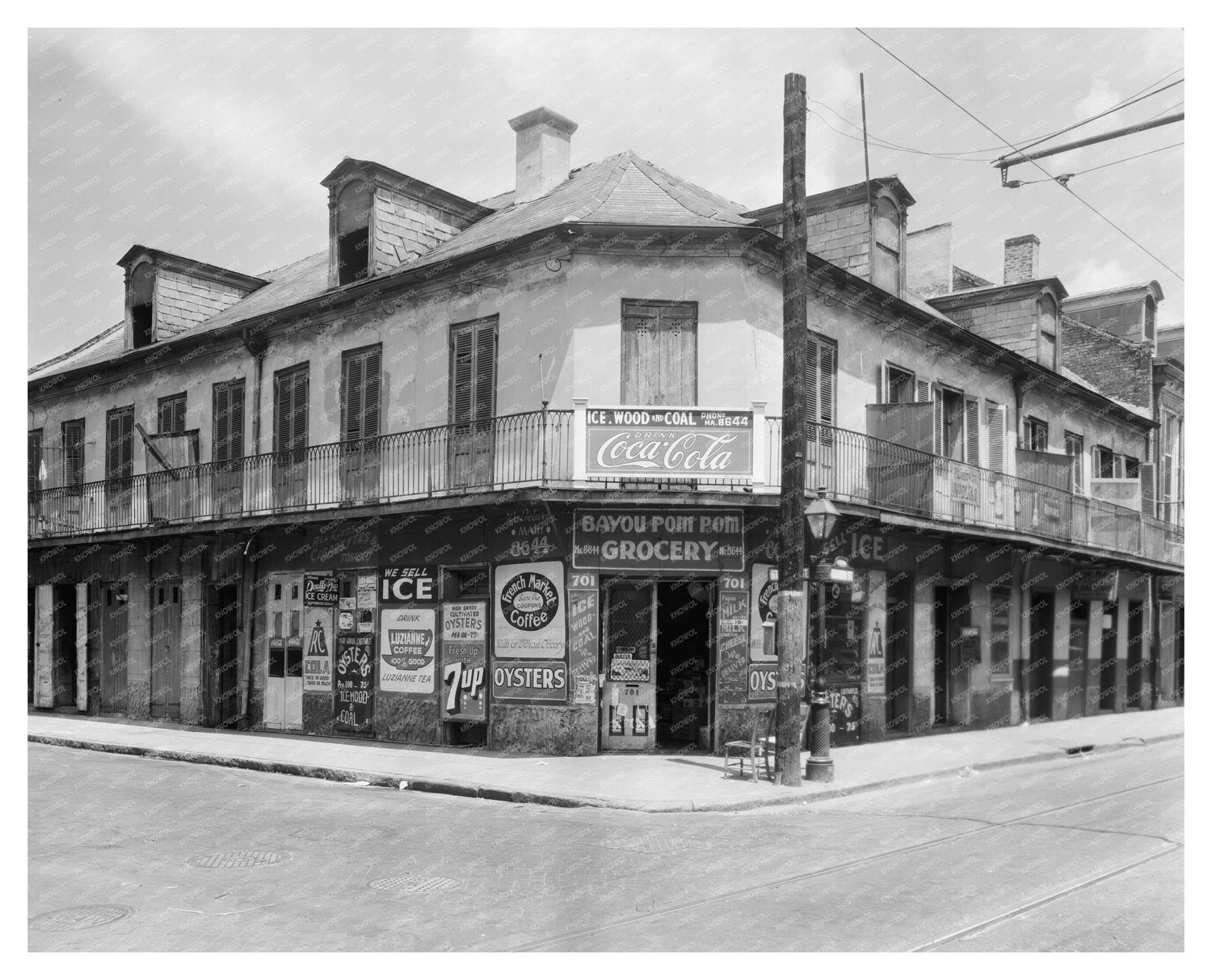 New Orleans Architecture: Vintage Photo from 1953