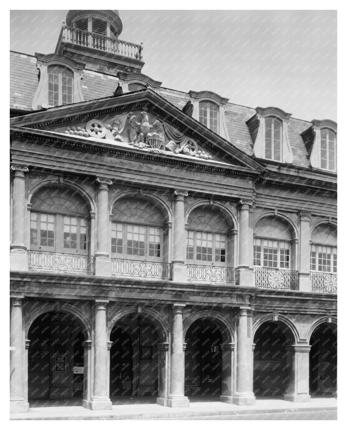 1795 Building in New Orleans, Louisiana: Vintage Photo