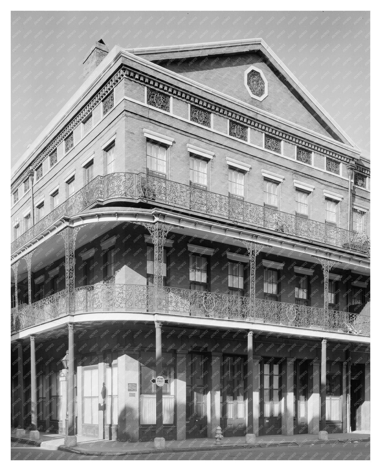 1849 Architecture in New Orleans, Louisiana - Historical Pho