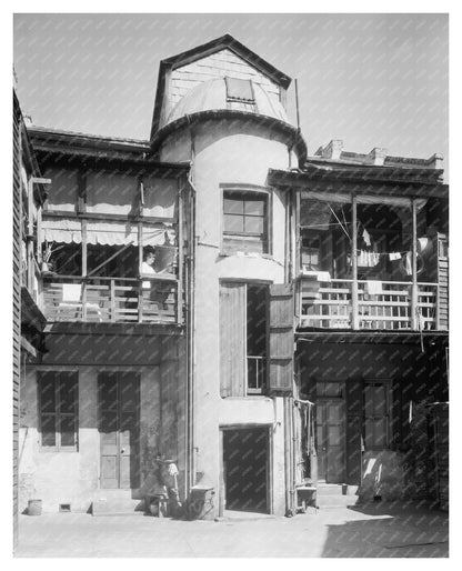 Historic New Orleans Architecture Photo, Louisiana 1900