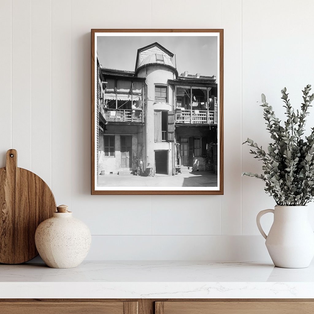 Historic New Orleans Architecture Photo, Louisiana 1900
