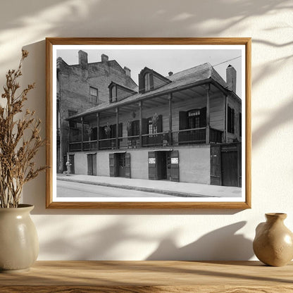 Vintage 1788 Architecture in New Orleans, Louisiana