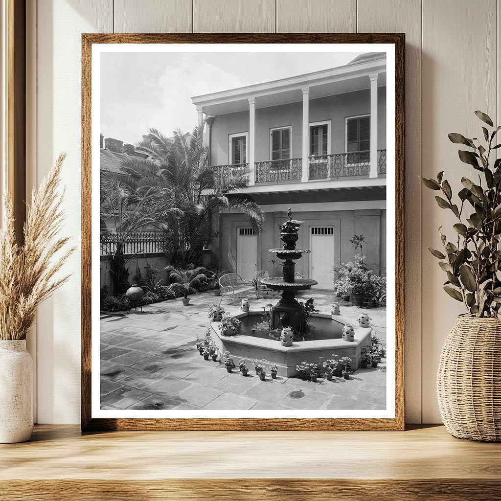 New Orleans Garden Fountain, Orleans Parish, 1856 Image