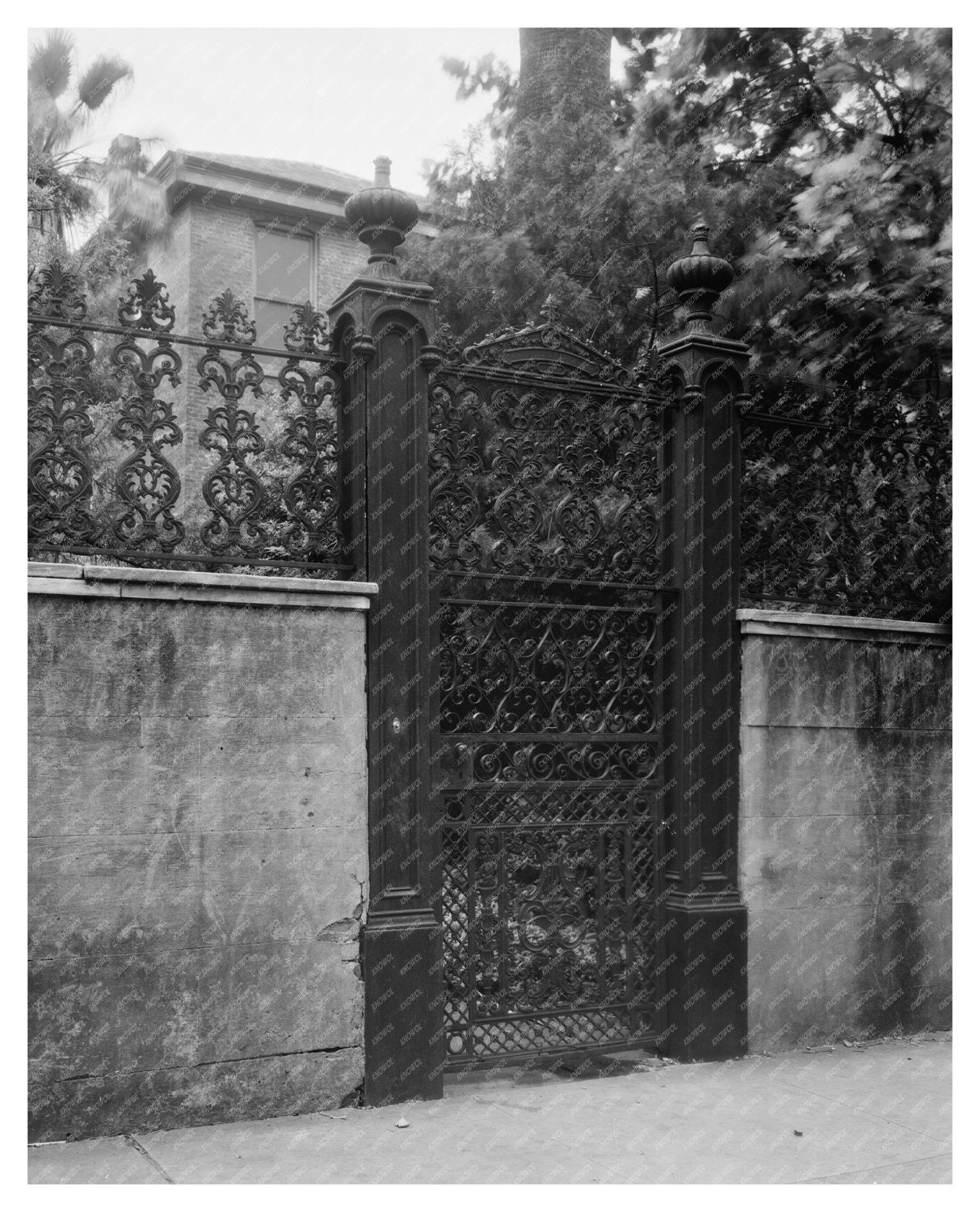 1855 Ironwork Gates in New Orleans, Louisiana - Photo