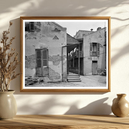 New Orleans Alley, Louisiana, 20th Century Historical Photo