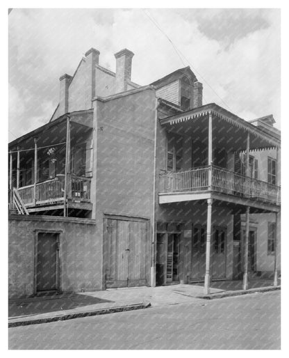 New Orleans Architecture 1838: Historic Balconies Detail