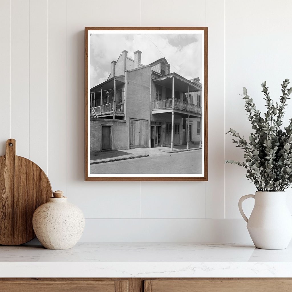 New Orleans Architecture 1838: Historic Balconies Detail