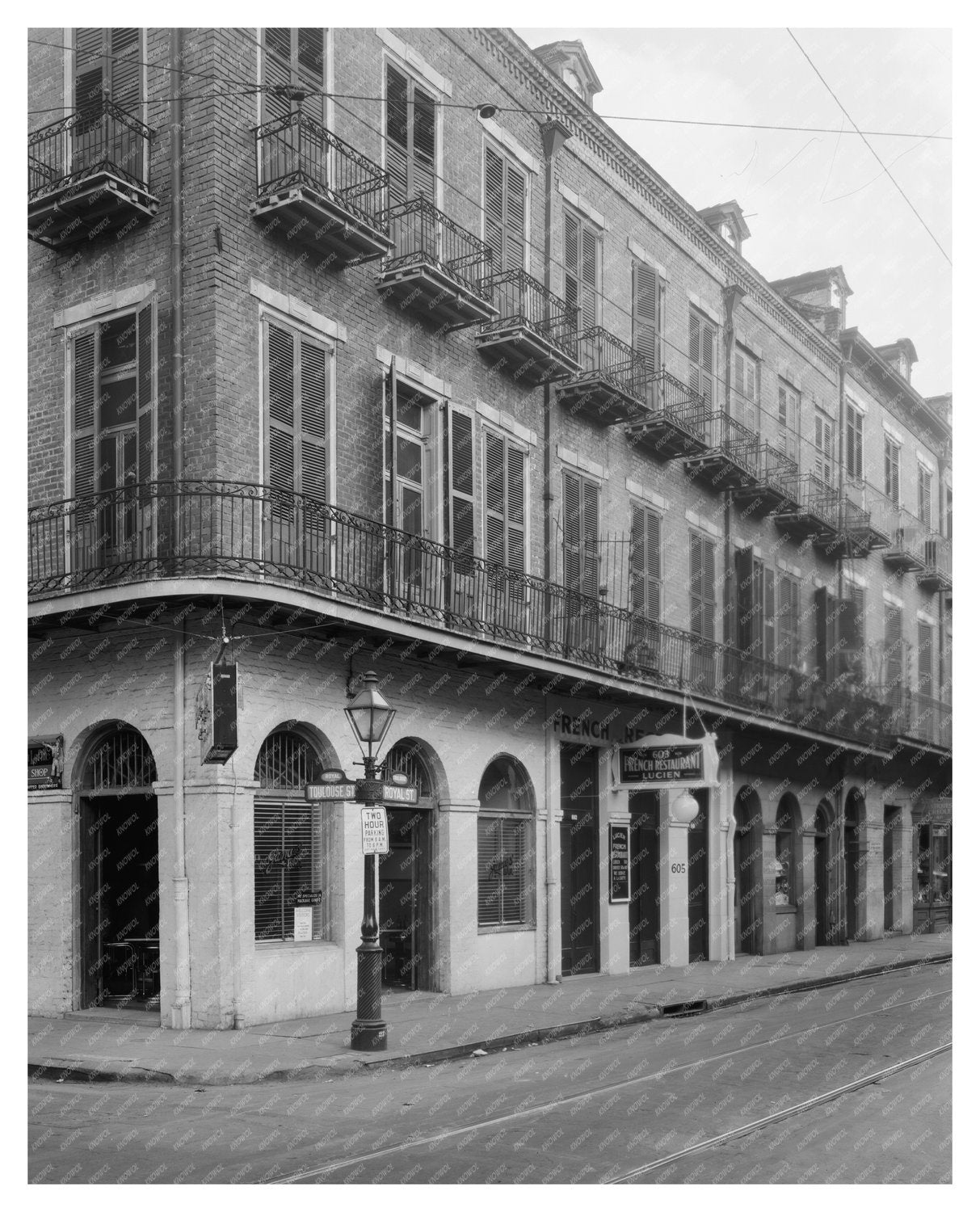 Historic New Orleans Architecture 1900s Vintage Photo