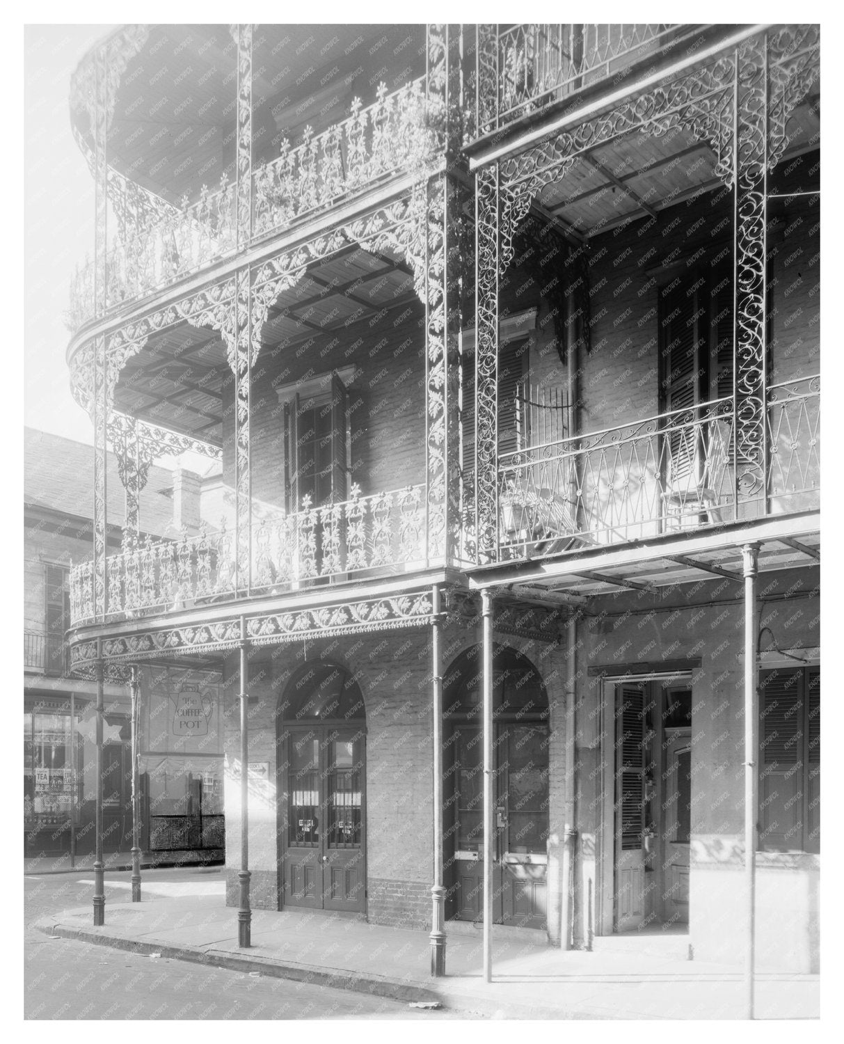 New Orleans Iron Balconies, 1953 Architecture History