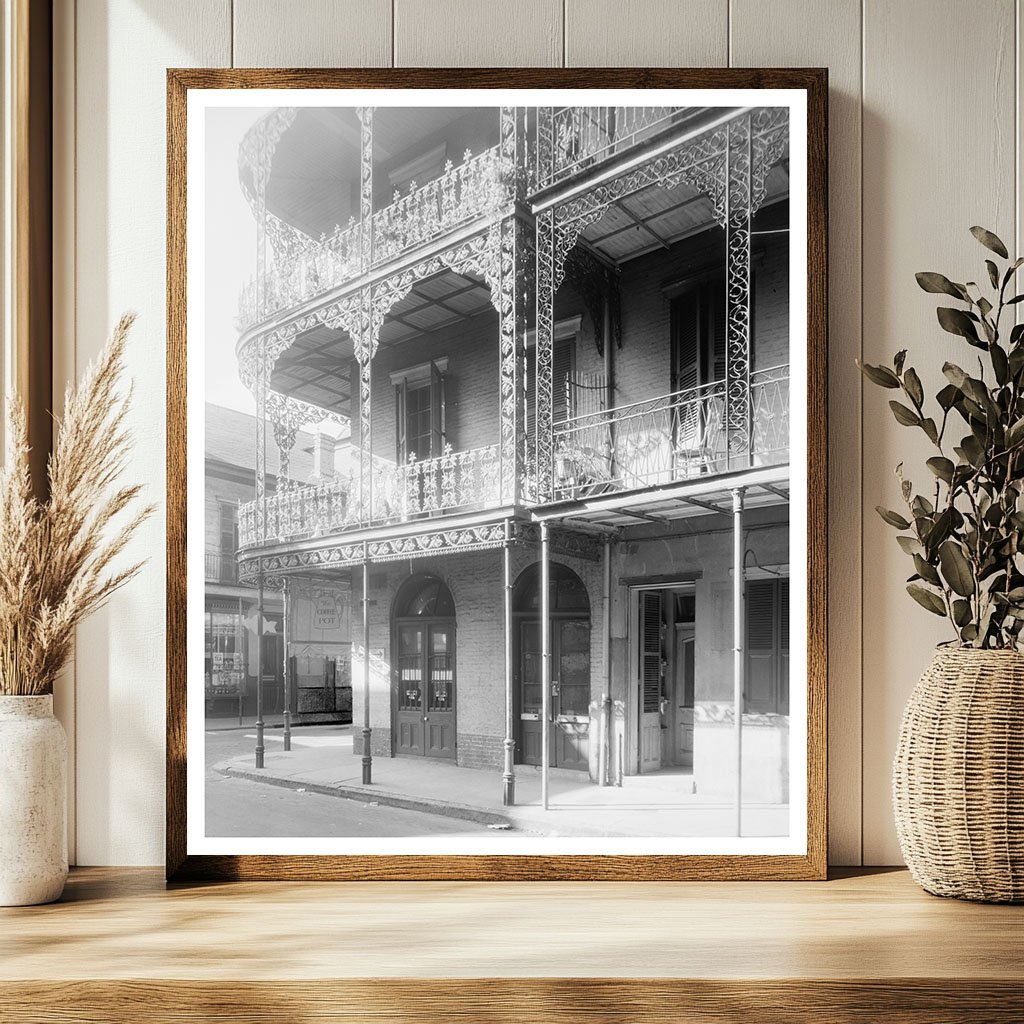 New Orleans Iron Balconies, 1953 Architecture History