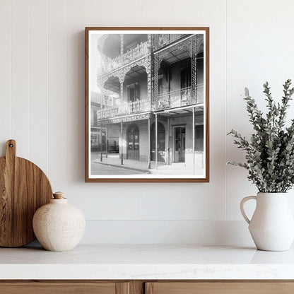 New Orleans Iron Balconies, 1953 Architecture History