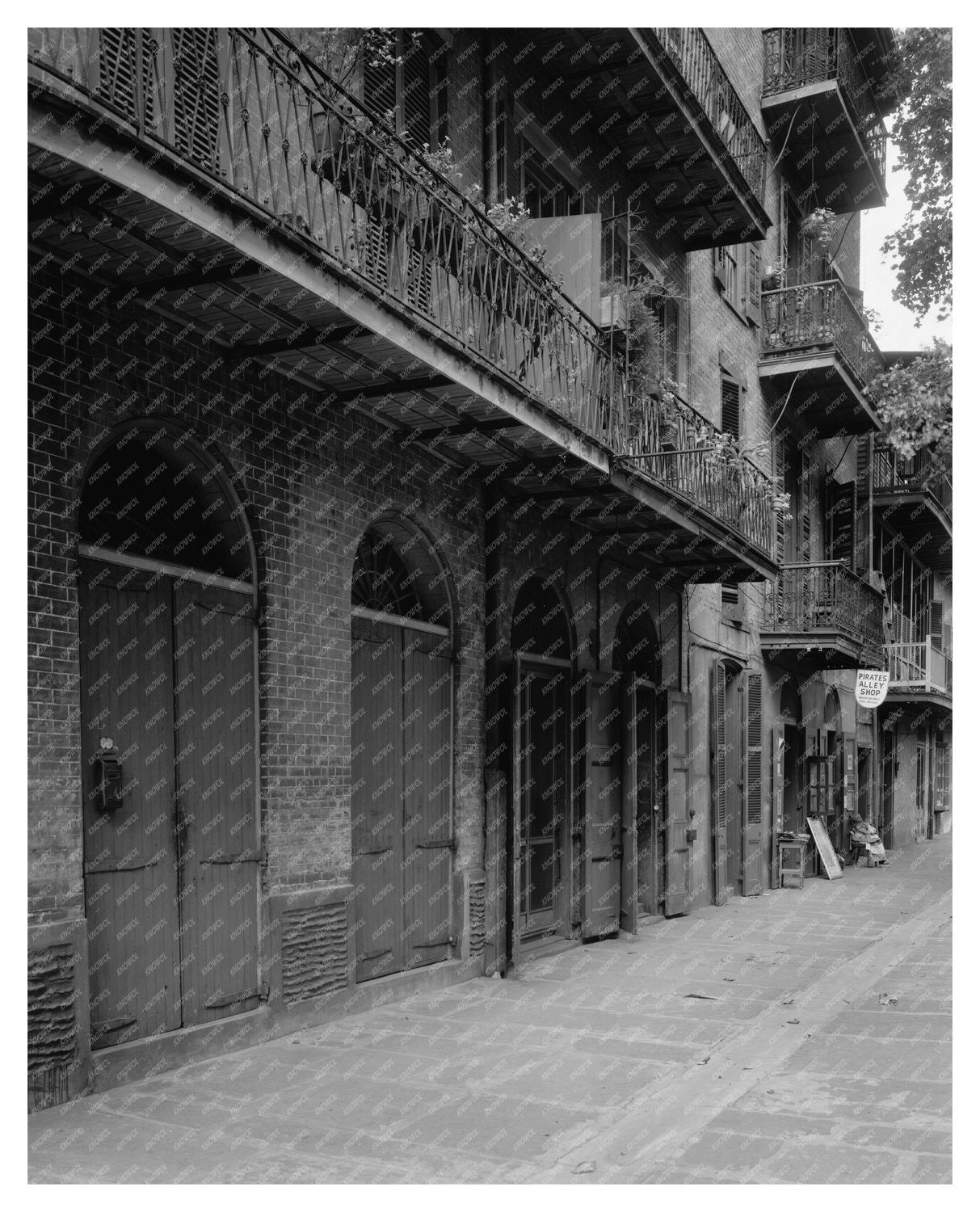 Pirates Alley Architecture, New Orleans, LA 1930s