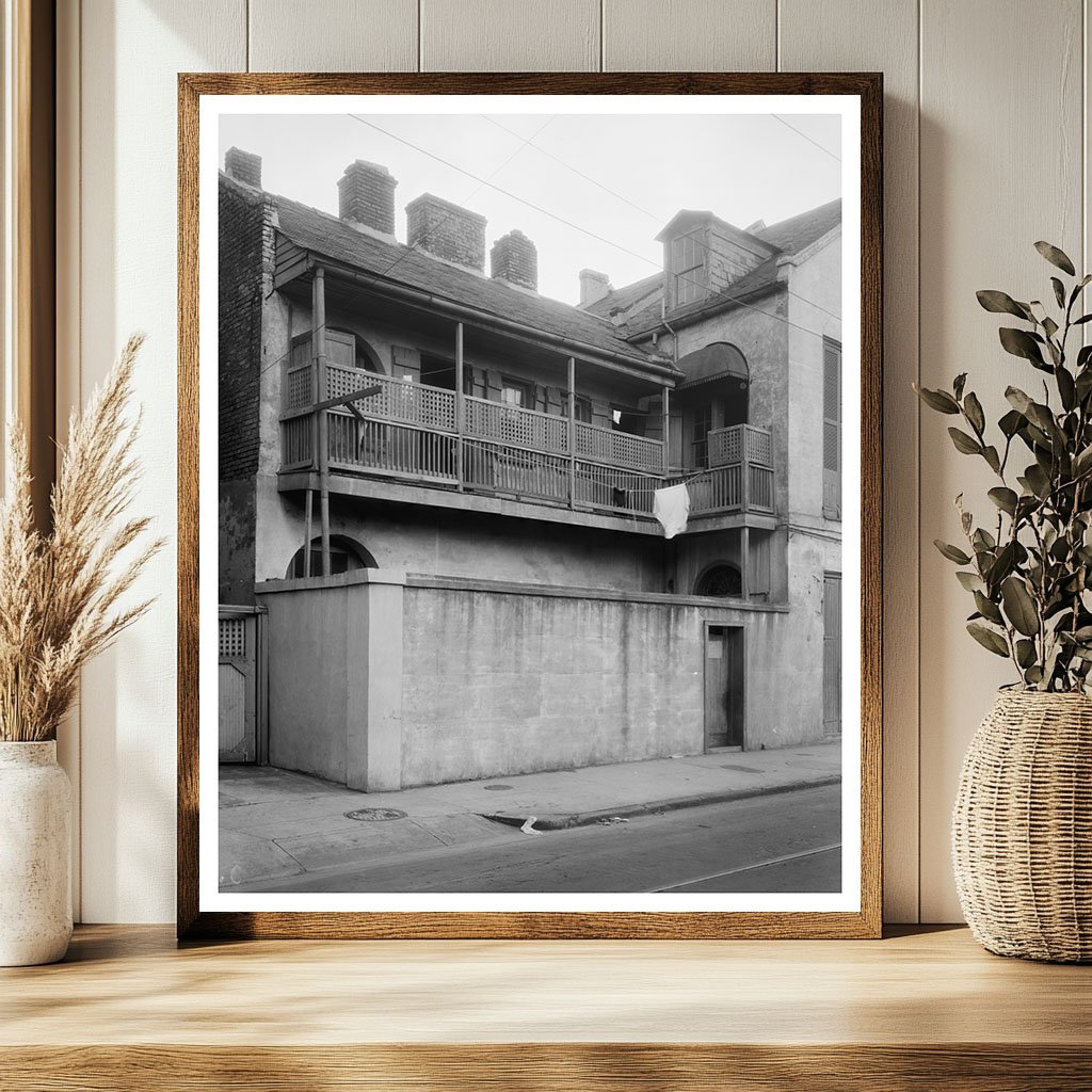 Vintage New Orleans Architecture Scene, 20th Century