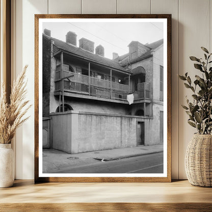 Vintage New Orleans Architecture Scene, 20th Century