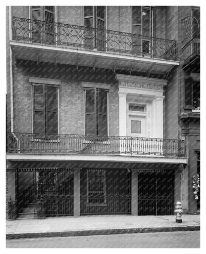 New Orleans 1838 Vintage Architecture Photo