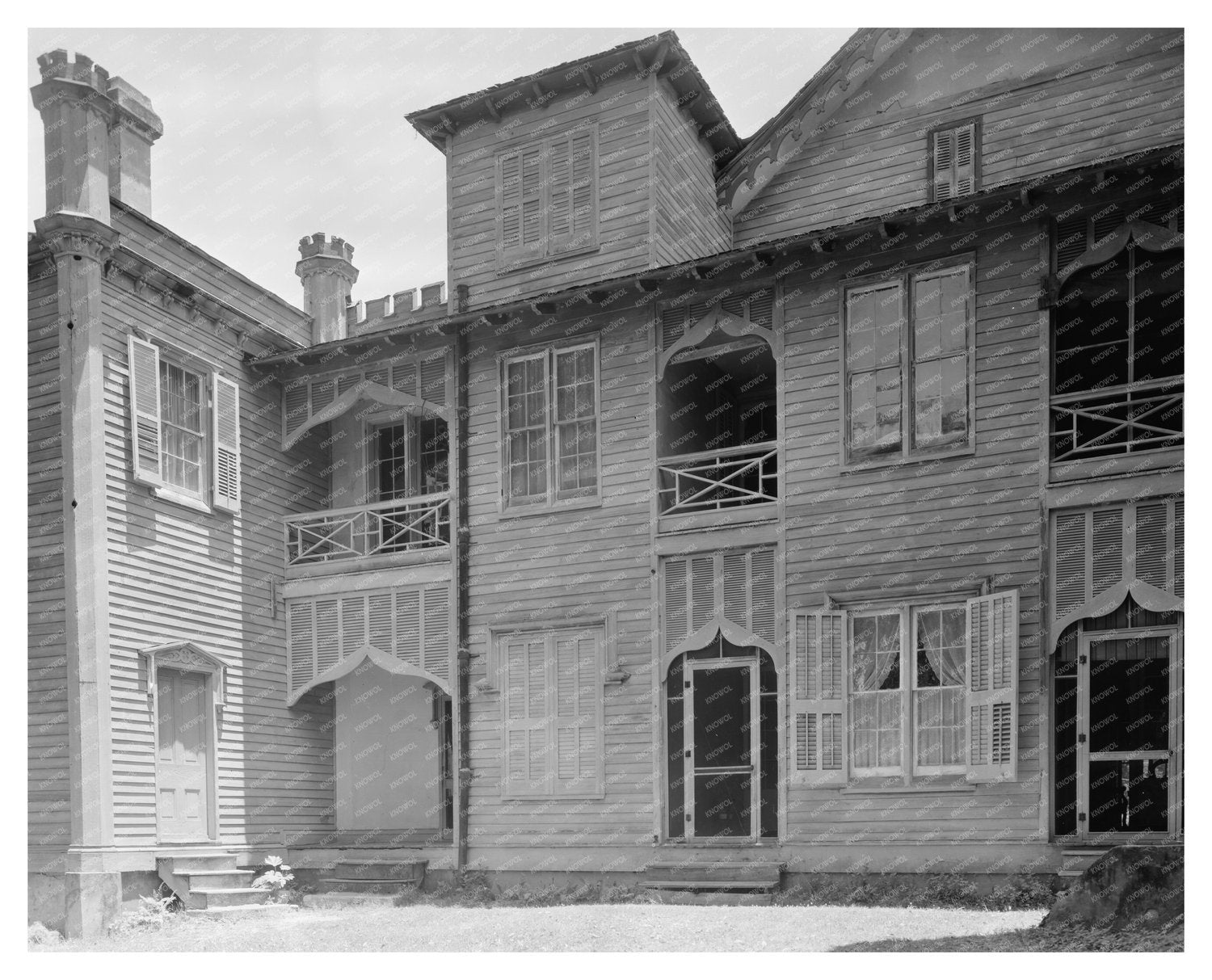 1849 Wooden Dwelling in St. Francisville, Louisiana