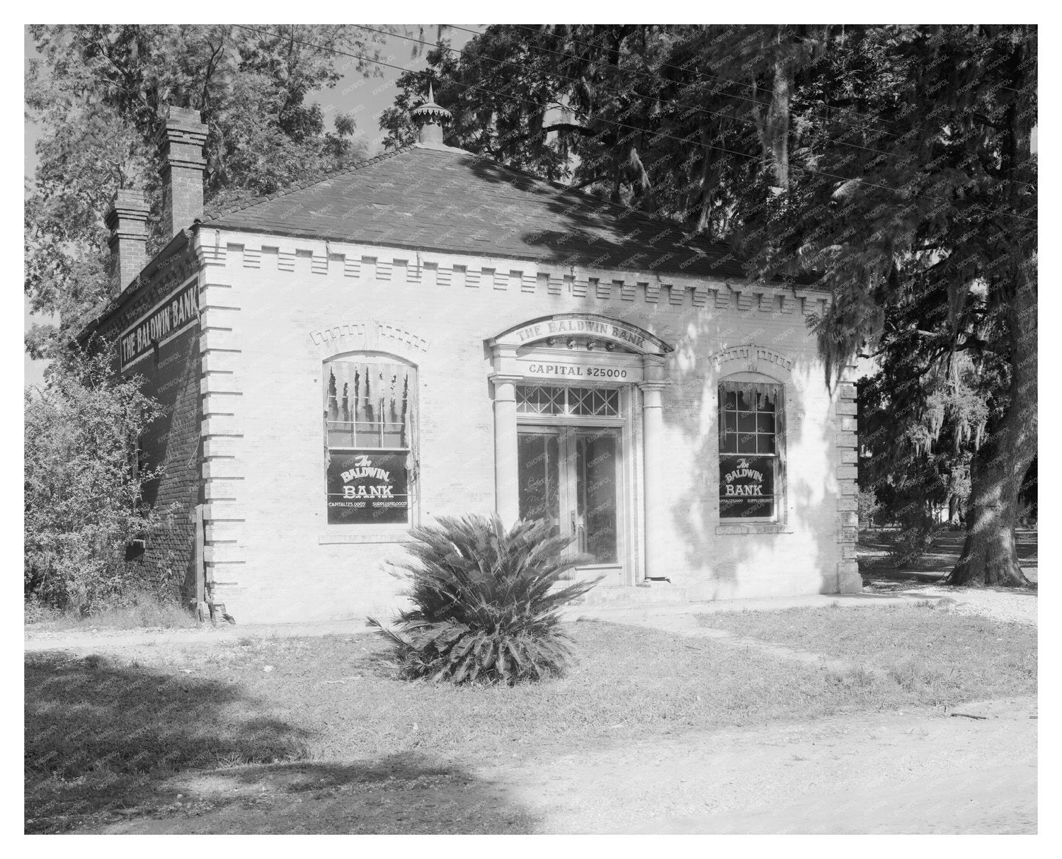Baldwin, LA Historic Bank Photo from Early 20th Century