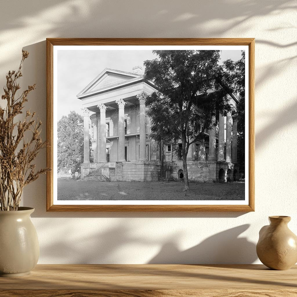 Iberville Parish, LA 1857 Greek Revival Mansion Ruins
