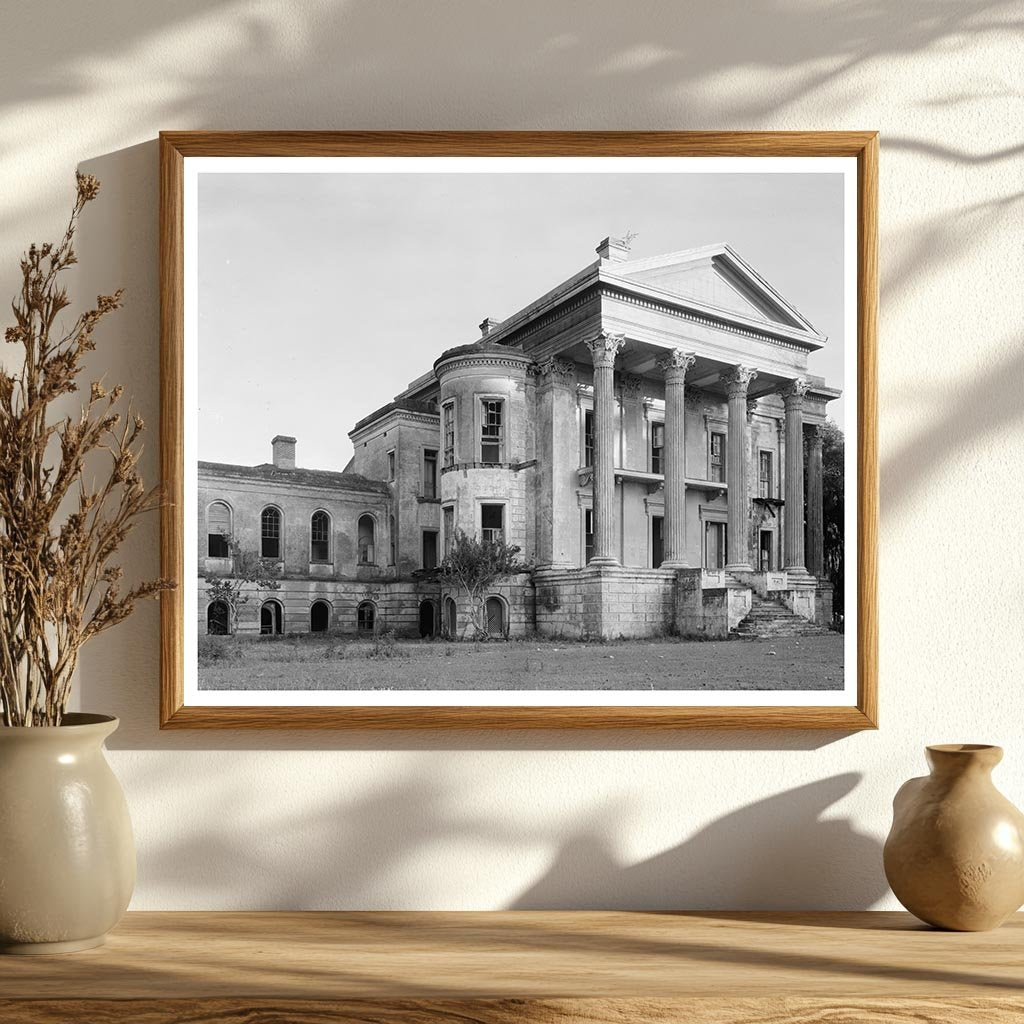 Abandoned Greek Revival Mansion in Iberville Parish, LA 1857