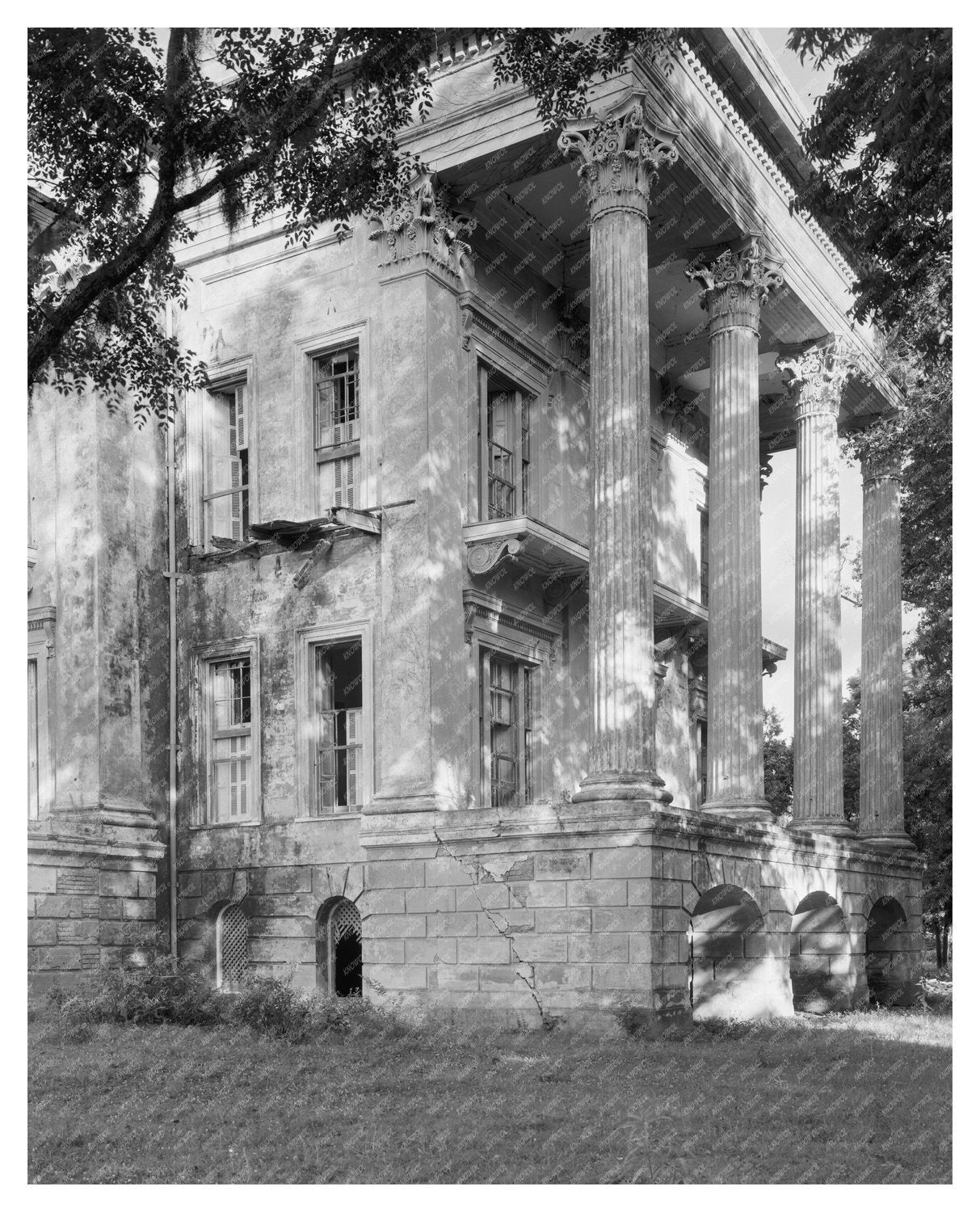 Greek Revival Mansion, White Castle, LA, 1857