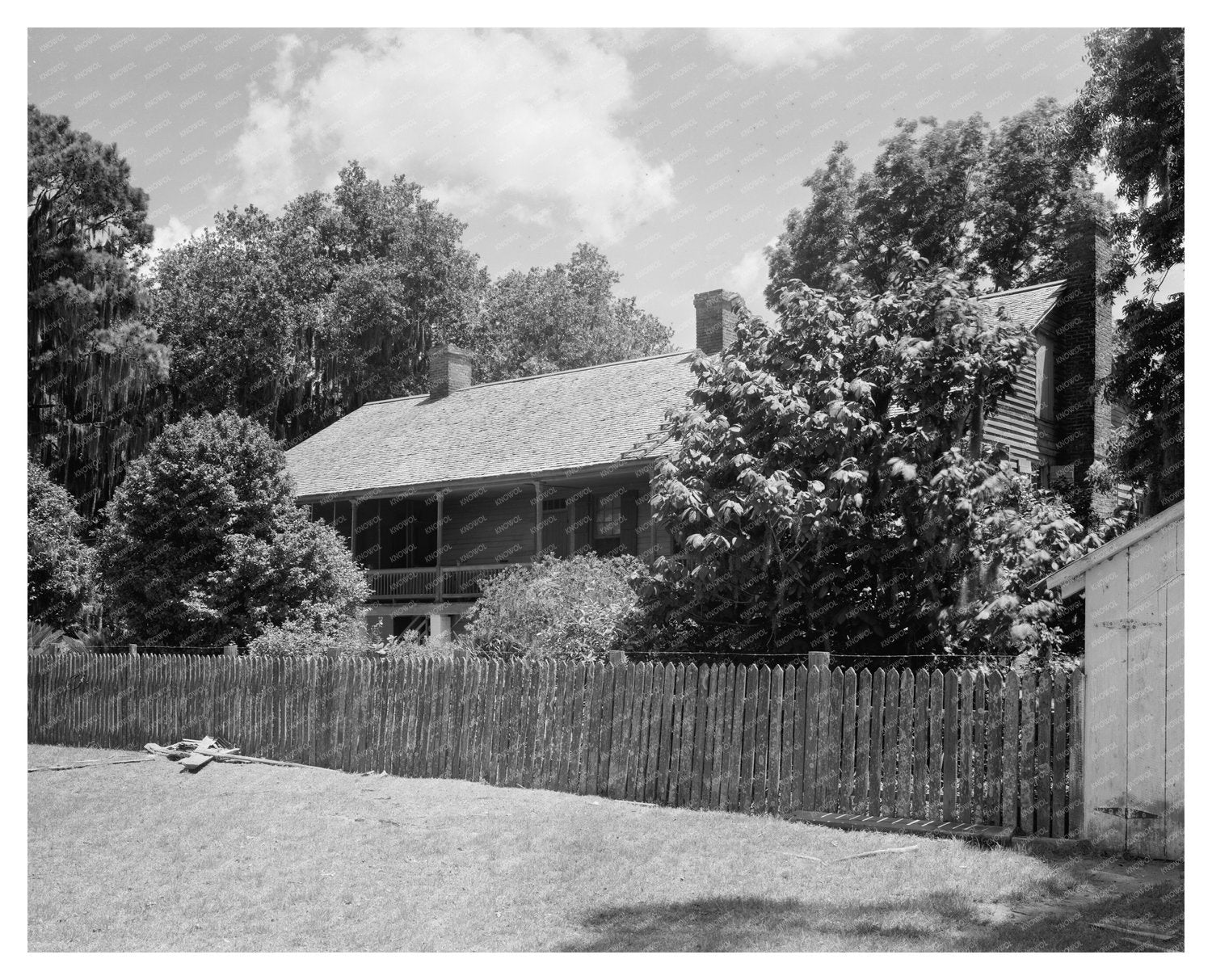 Early 20th Century Louisiana Architecture Photograph