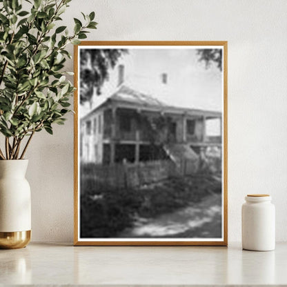 Louisiana Farmhouse Photo, Early 20th Century