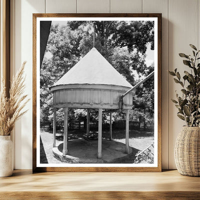 1834 Water Tower in Clinton, Louisiana - Historical Photo - view 2