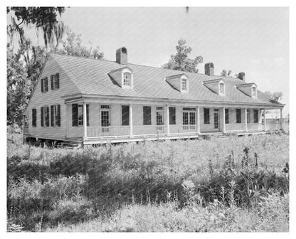 Patterson, LA Vintage Architecture Photo, 1850