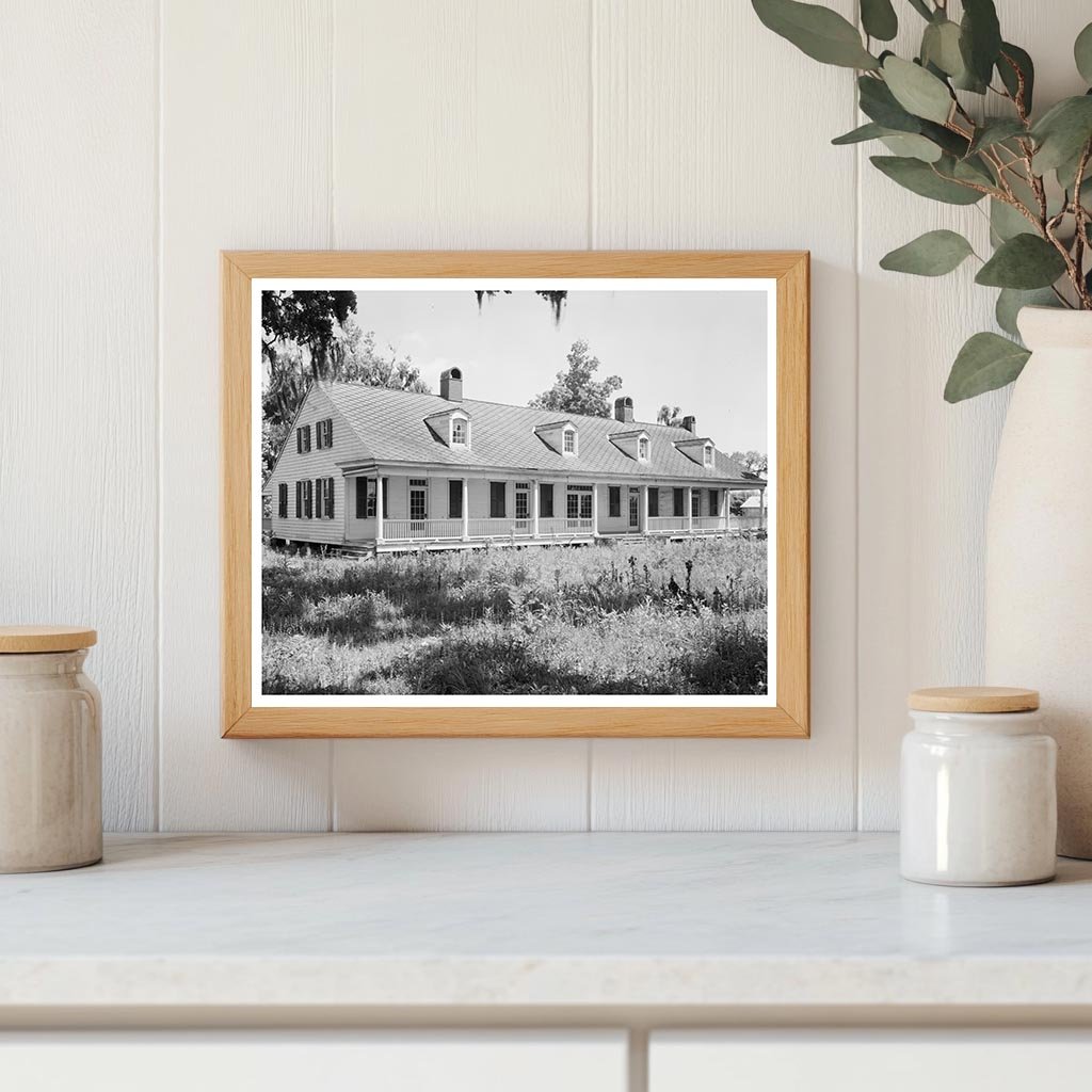 1850 Building in Patterson, Louisiana - Vintage Photograph