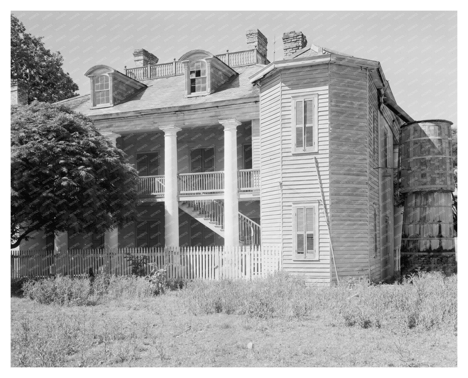 Wallace, Louisiana Vintage Architecture Photo, 1835