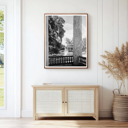 Historic Structure in Bains, LA, c. 1830 Vintage Photo