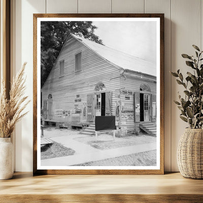 Vintage 1934 Photo of Grand Coteau Store, Louisiana