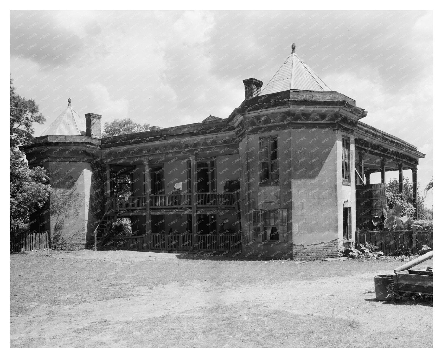 Vintage Louisiana House Photo, St. James Parish, 20th Centur